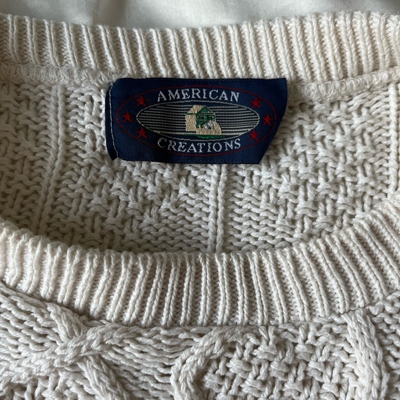 Large Vintage Cable Knit Sweater - Picture 4 of 6